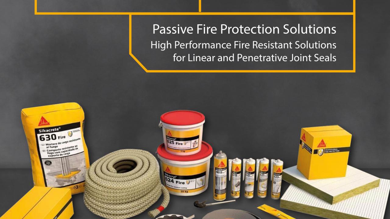 A specifier's guide to passive fire protection products